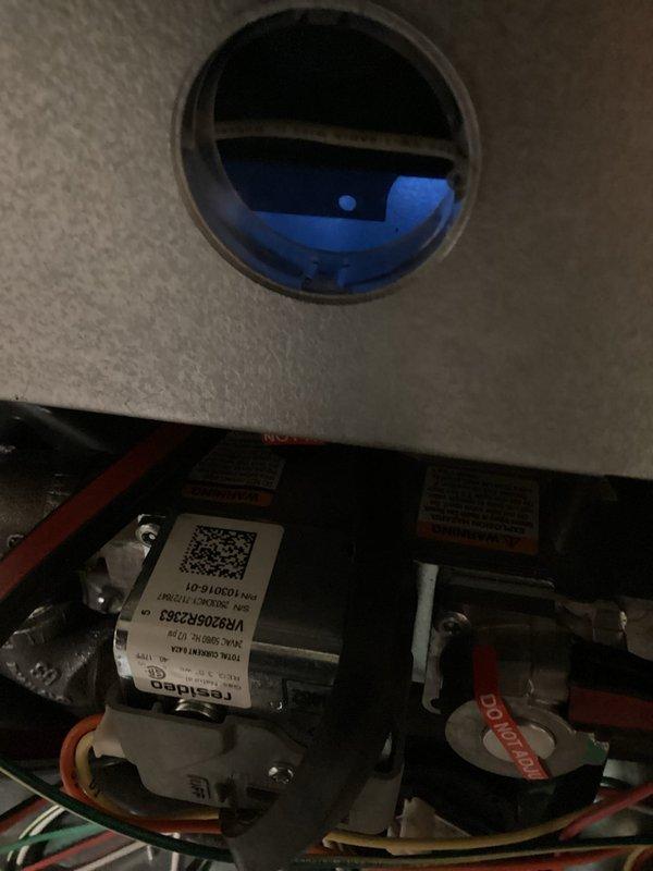 Replaced faulty gas valve under warranty with new OEM part. Performed leak check which was clear, then successfully ignited unit and verified proper operation. Unit is now functioning normally with no issues.