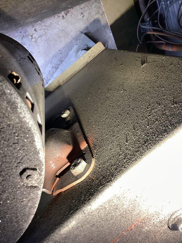 Responded to service call for noisy rooftop furnace. Diagnosed slipping belt and broken motor mounts. Performed comprehensive service including belt tightening and system operation check. Noted filters require replacement which customer will order separately. Submitted documentation for future blower motor replacement though unit is currently operational.