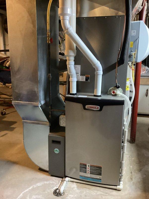 Completed annual maintenance on a one-year-old Lennox furnace and heat pump system. Inspected all components, adjusted high fire settings on the furnace, and verified proper operation of both first and second stage heating. Heat pump functionality was tested and confirmed to be operating correctly. No issues were identified during the service.