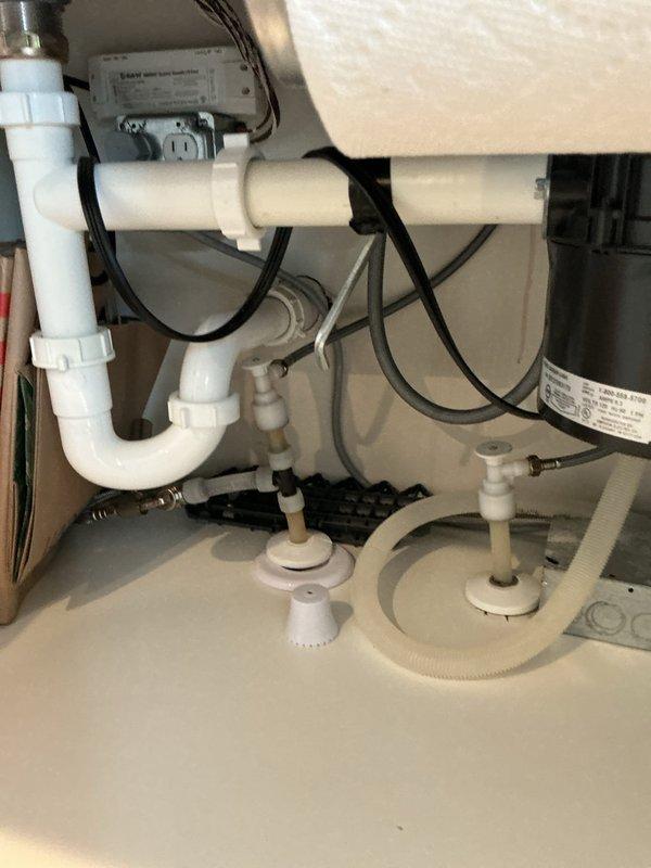 Diagnosed and replaced malfunctioning "popper stop" shut-off valve on hot water line under kitchen sink that was repeatedly activating due to high water pressure. Installed new shut-off valves to prevent future pressure-related issues and ensure proper functionality.