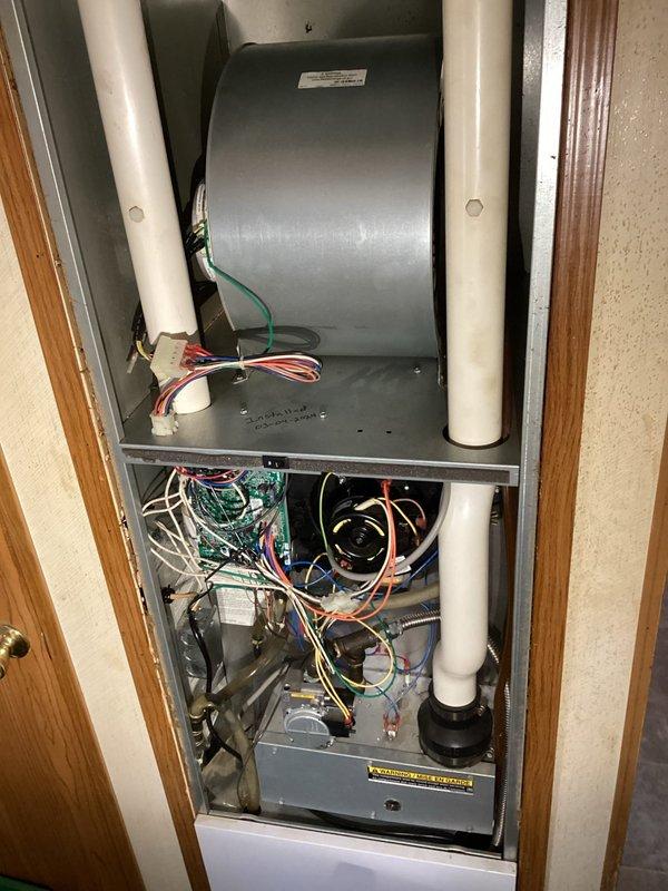 Responded to customer complaint regarding thermostat issues reportedly limiting temperature to 64 degrees. Upon arrival, found interior temperature at 78°F with thermostat reading 80°F, contradicting the reported issue. Performed visual inspection of the Westcap furnace system installed in March 2024 and found no operational issues or wiring problems. Recommended customer contact original installation contractor as system appears to be functioning correctly and is under recent installation warranty.