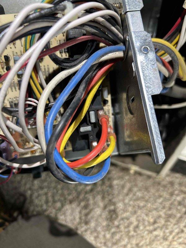 Responded to no heat call for 22-year-old Bryant +90 furnace (installed 2003). Diagnostic inspection revealed burnt control board with transformer or relay damage causing complete system shutdown. No evidence of rodent/insect intrusion found. Further electrical components inspection conducted and documented with photos. Furnace requires control board replacement to restore functionality and allow for complete system diagnosis of any secondary damage.