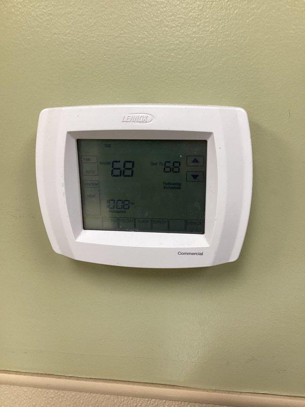 Responded to no-heat complaint in daycare's toddler room where temperature remained in low 60s despite thermostat setting of 70°. Diagnostic testing revealed furnace error code with ignition followed by shutdown. After thorough inspection of igniter, flame sensor, pressure switches, wiring, inducer, burners and heat exchanger, determined the Lennox furnace control board was receiving flame sensor signal but failing to maintain operation. Replaced control board, verified proper system function through multiple test cycles.