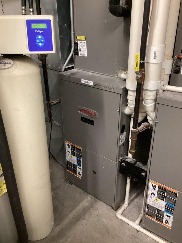 Responded to no-heat complaint in daycare's toddler room where temperature remained in low 60s despite thermostat setting of 70°. Diagnostic testing revealed furnace error code with ignition followed by shutdown. After thorough inspection of igniter, flame sensor, pressure switches, wiring, inducer, burners and heat exchanger, determined the Lennox furnace control board was receiving flame sensor signal but failing to maintain operation. Replaced control board, verified proper system function through multiple test cycles.