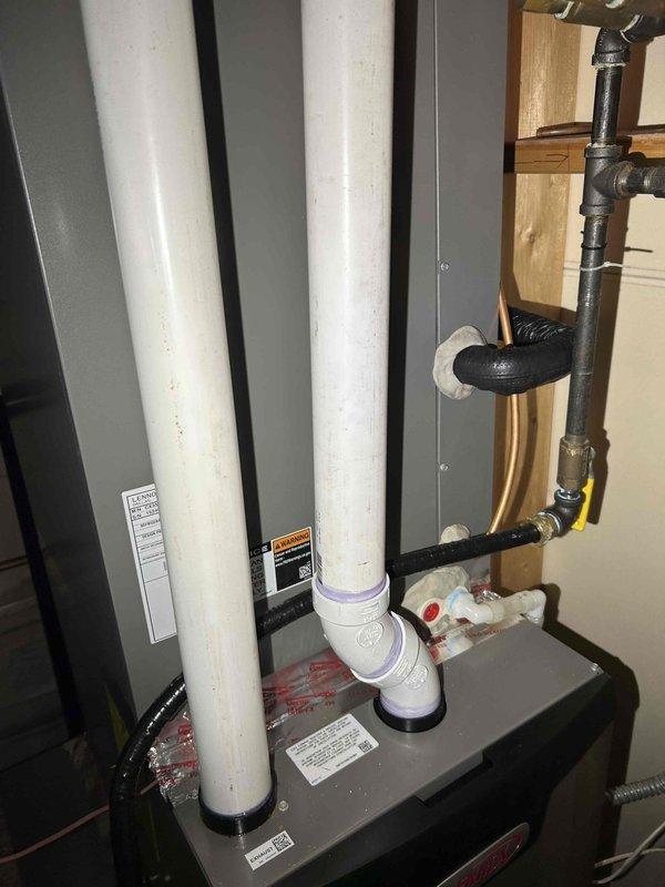 Diagnosed inactive humidifier installed 4 months prior with furnace. Found water supply valve closed during original installation. Opened valve halfway, confirmed proper water flow during both heating cycle operation and idle periods. Verified system functionality with no leaks present. Provided homeowner with thermostat information for proper monitoring and operation.