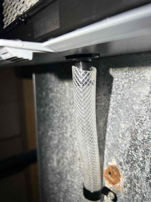 Diagnosed inactive humidifier installed 4 months prior with furnace. Found water supply valve closed during original installation. Opened valve halfway, confirmed proper water flow during both heating cycle operation and idle periods. Verified system functionality with no leaks present. Provided homeowner with thermostat information for proper monitoring and operation.