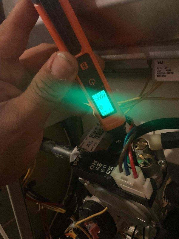 Performed 8-12 furnace tune-up on 5-year-old unit. Completed electrical system testing with digital multimeter and conducted flue gas analysis using Testo 310, which showed normal combustion parameters (CO: 27ppm, Efficiency: 95.5%, CO₂: 5.77%). Identified cracked heat exchanger during inspection, recommended full replacement due to safety concerns.