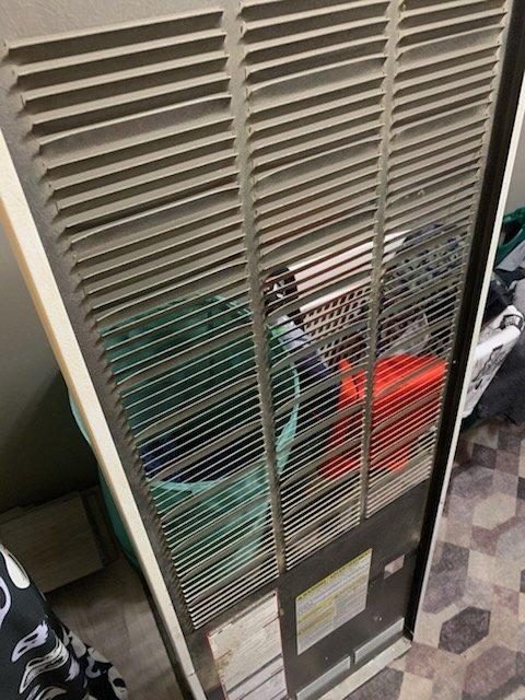 Performed comprehensive furnace tune-up on aging system for new homeowner. Discovered significant dirt accumulation on blower wheel requiring thorough cleaning. Identified deteriorating ductwork with direct exterior opening that needed replacement to restore proper system functionality and efficiency.