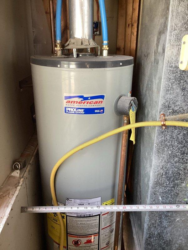 Diagnosed American brand natural gas water heater with no hot water issue; confirmed customer's suspicion of faulty thermocouple and identified failed pilot assembly as root cause. Provided customer with replacement options and estimates for new water heater installation.