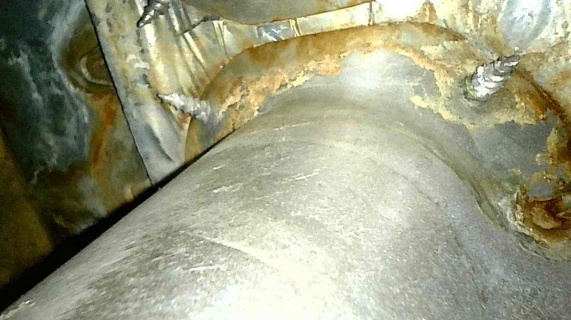 Diagnosed 11-year-old furnace with no heat issue after customer sought second opinion from previous recommendation for full replacement. Visual inspection revealed severe corrosion and mineral buildup on components, with particular deterioration around mechanical joints and metal surfaces. Determined root cause was faulty control board, which was successfully replaced, restoring heating functionality without need for complete system replacement.