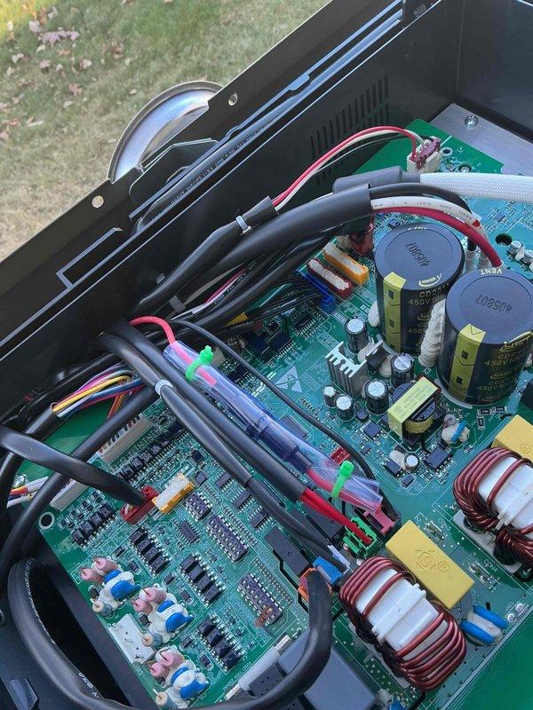 Replaced inverter board on outdoor unit of Lennox heat pump under warranty service; however, system continued to display code regarding relay O engagement failure. Diagnosed compatibility issue between communicating furnace and non-communicating outdoor unit, determining furnace control board replacement needed. Will return to complete repair once replacement part is acquired.