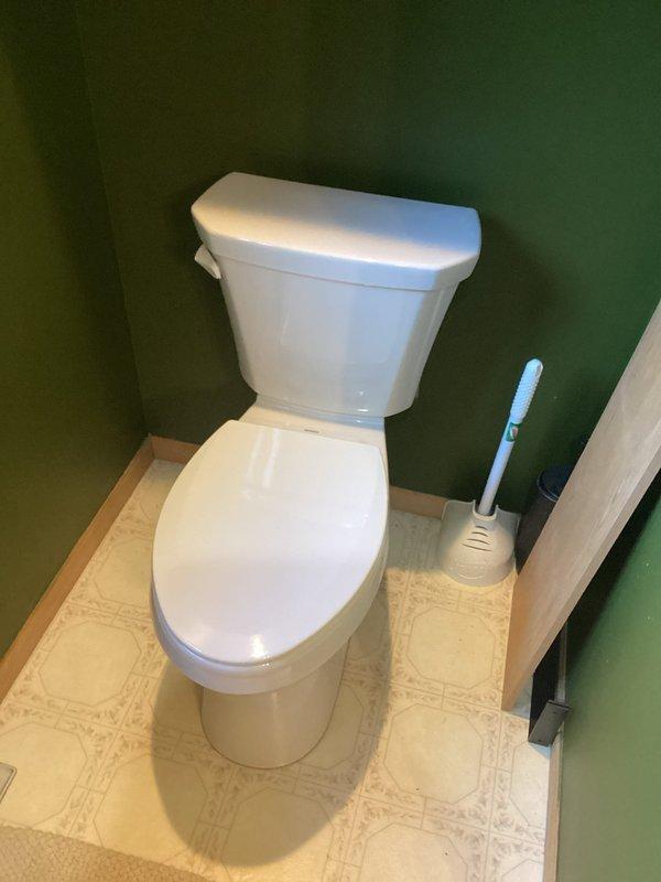 Responded to a service call regarding a toilet leak. Upon inspection, found the toilet had been shut off due to leakage issues. Removed the existing toilet, replaced the wax ring seal, and reinstalled the unit properly. Tested for proper operation and verified no leaks were present after repair.