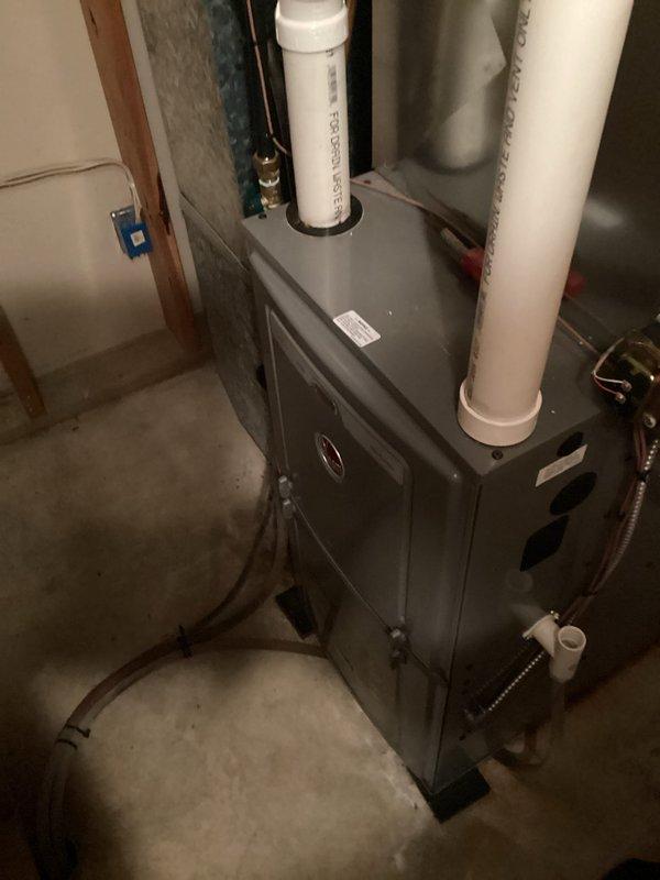 Responded to no heat call for 3-year-old LP furnace. Diagnosed low pressure switch stuck in closed position. Replaced faulty pressure switch, verified complete system operation was restored, and confirmed all other components were functioning properly.