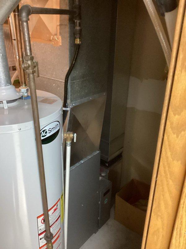 Performed annual furnace tune-up on 1-year-old high-efficiency gas furnace per maintenance agreement. Cleaned condensate and flame sensor, conducted complete operational check of system. Unit functioning properly with no issues identified.