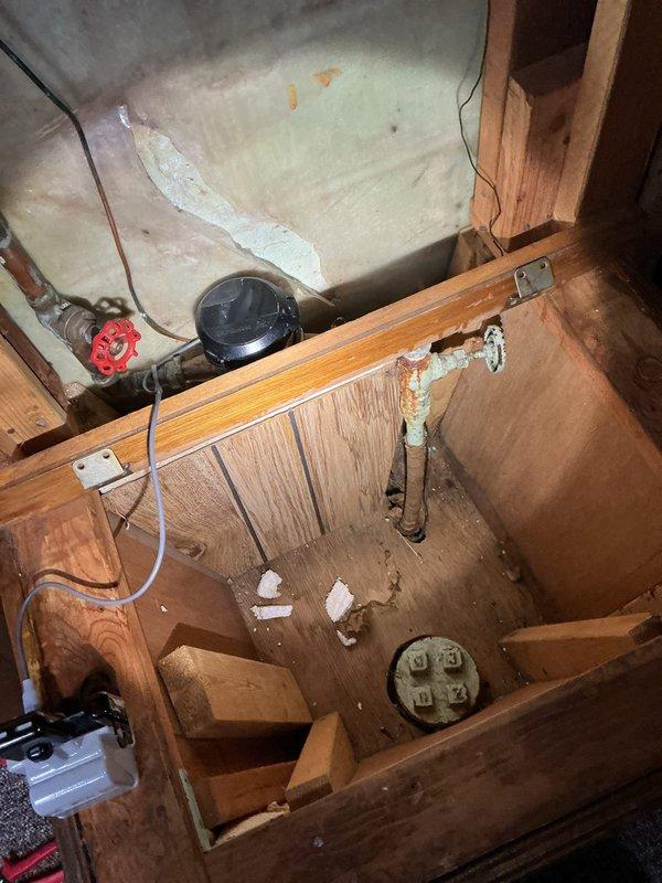 Completed scheduled repair of water system components following city water shutoff. Replaced both main service valves, pressure reducing valve (PRV), and bathroom toilet shutoff valve as per sold repair agreement. Verified proper operation of all new components after installation.