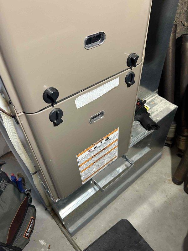 Performed furnace tune-up on Gibson unit. Inspected and verified good flame sensor operation, tested and adjusted gas valve pressure to proper specification. Filter in good condition. Checked pressure switch and inducer motor functionality - both operating correctly. Conducted combustion analysis with Testo 310 II analyzer, confirming safe carbon monoxide levels within acceptable limits. All systems operating normally with no issues or concerns identified.