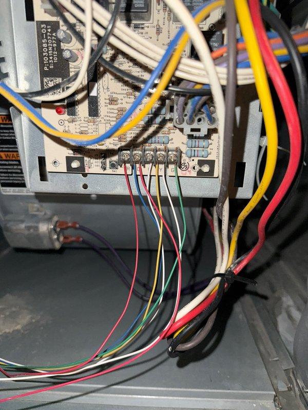 Performed maintenance service on 10-year-old Lennox furnace. Confirmed proper operation with gas pressure within specifications, cleaned flame sensor, verified ignitor functionality, and checked motor amp draws. Addressed clogged fresh air intake on air exchanger by cleaning vent. All electrical components, connections, and condensate drains confirmed in good working condition.