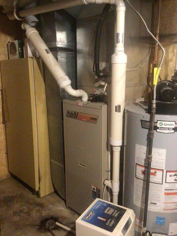 Performed scheduled furnace tune-up on 26-year-old Payne furnace. Combustion analysis showed CO readings reaching 185 PPM (below immediate tag-out threshold but concerning). Identified blower motor with excessive play and capacitor reading 2.2/5. Educated homeowner on proper air filter replacement, orientation, and the significance of elevated CO readings. Recommended scheduling next maintenance in early fall to address potential safety concerns before heating season.