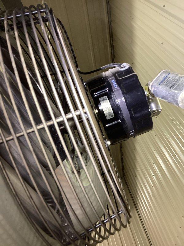 Diagnosed and serviced two non-functioning natural gas heaters in shop. One unit had a blown low voltage fuse on control board which was replaced and verified through complete heat cycle testing with no recurring issues. Second unit diagnosed with failed fan motor; replacement ordered per approved estimate.