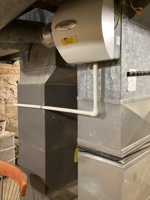 Performed comprehensive tune-up maintenance on 26-year-old boiler and 11-year-old Lennox furnace as part of rewards maintenance agreement. Inspected and serviced Aprilaire humidifier unit connected to the ductwork system. Scheduled follow-up visit required to complete generator maintenance.
