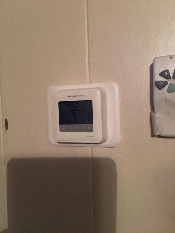 Diagnosed intermittent boiler operation due to failing mercury thermostat not consistently sending activation signals. Consulted with homeowner about replacement options and installed new Honeywell Home programmable thermostat. Confirmed proper system operation with boiler now responding appropriately to heating demands.