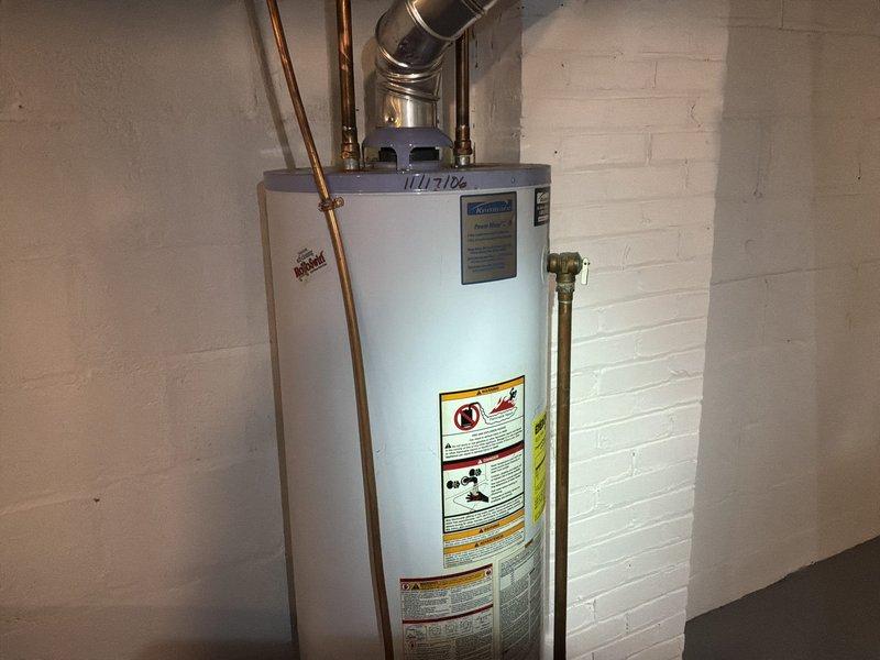 Paperwork processed to update customer's estimate after decision to replace broken customer-supplied water softener with our recommended unit. No on-site service performed at this time. Photos document existing plumbing infrastructure and water heater installation for reference.