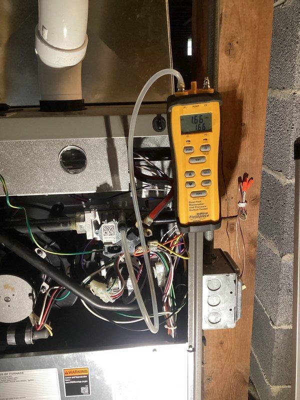 Completed furnace tune-up on 1-year-old Lennox system. Verified clean filter and balanced blower, inspected electrical components and heat exchanger with all within specification. System demonstrated proper operation with temperature rise of 55 degrees and appropriate gas pressure during 15-minute test run. Unit is functioning correctly with no issues identified.