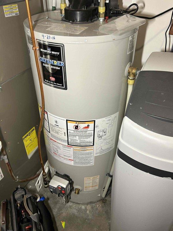 Performed a standard furnace tune-up on 9-year-old unit. Adjusted gas train pressure from 2.95 inWC to 3.50 inWC and cleared condensate drain line and trap of accumulated debris and spiderwebs. Verified proper operation of inducer motor, capacitor, pressure switch, control board connections and thermostat with combustion CO at 9 ppm. System is operating within normal parameters with no immediate concerns.