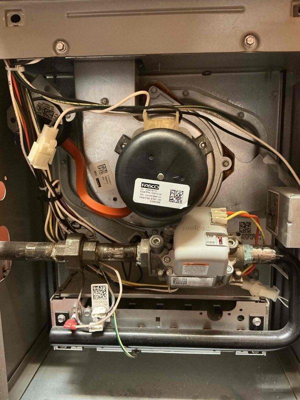 Performed annual tune-up on 4-year-old Lennox furnace. Inspected FASCO blower motor, electrical connections, and all operational components. Furnace is functioning properly with no current issues, though client noted past problems with ignitor. System left in full operational condition.