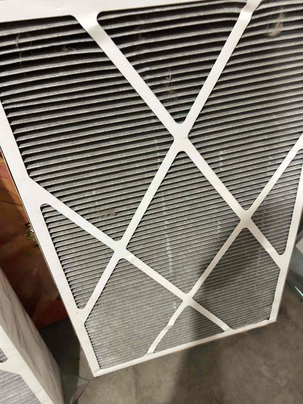 Performed semi-annual FRP Furnace Tune Up on 12-42 year-old unit. Tested and confirmed gas train pressure at 9.32 inWC, cleaned condensate drain line and trap to remove debris and spiderwebbing, and verified CO levels at 15 ppm. Inspected and confirmed proper operation of inducer motor, capacitor, pressure switch, control board connections, and thermostat. Replaced moderately soiled return air filter with new one. Furnace is operating within normal parameters with no immediate concerns identified.