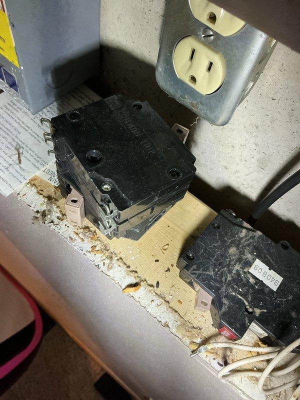 Diagnosed recently installed Bradford White water heater reporting no hot water. Found insufficient voltage supply (99V) to unit despite presence of intact fuse at peak time box. Multiple reset attempts unsuccessful. Electrical issue identified beyond plumbing scope - customer advised to contact electrician for proper voltage restoration to water heater circuit.