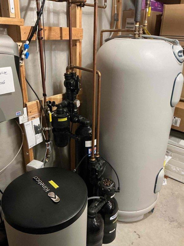 Responded to no heat complaint on 2-year-old Lennox furnace showing ignition lockout code. Diagnostic inspection revealed snow completely blocking roof exhaust pipe. Advised customer that a roofer is needed to properly clean and extend the exhaust vent to prevent future blockages and ensure safe system operation.