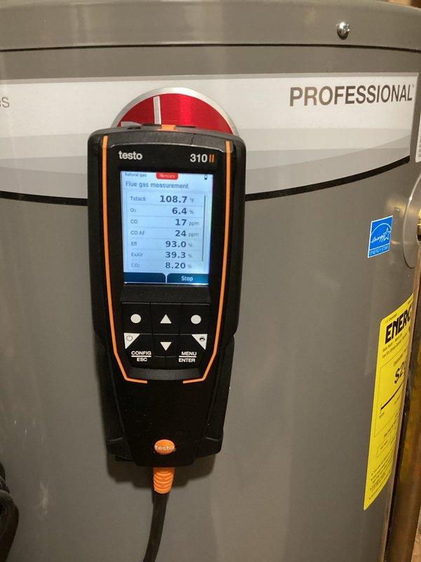 Performed routine maintenance on 2-year-old Daiken furnace with 15-20 year life expectancy. Verified proper gas pressure, clean filter, and good electrical connections. Cleaned flame sensor, verified ignitor operation, confirmed good motor amp draws, and secured high limit switch which was found loose. Combustion analysis confirmed safe operation with 93.0% efficiency and acceptable CO levels (17ppm).