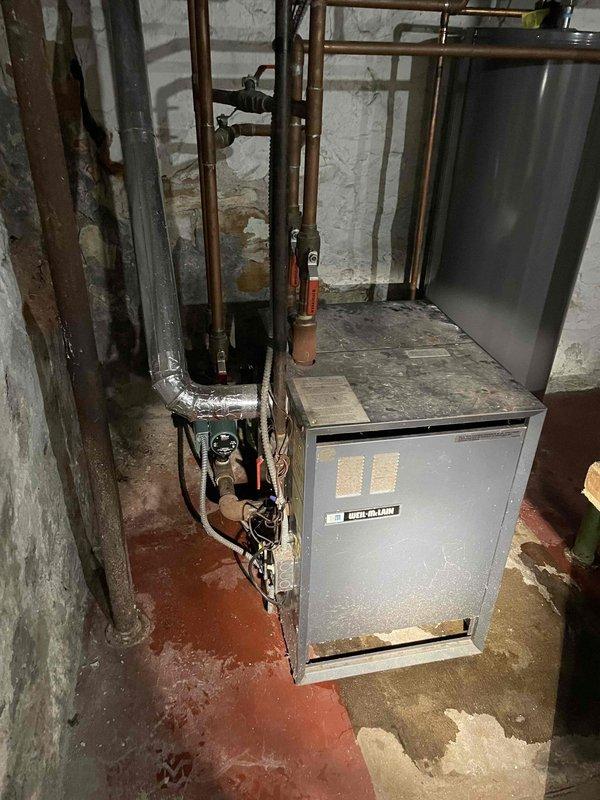Completed sold repair for client's Weil-McLain boiler system by replacing the single stage control board and installing two new Taco circulator pumps. Performed complete system drain down and refill, followed by bleeding air from all cast iron radiators. Conducted comprehensive boiler tune-up and safety check, verifying proper operation and confirming absence of water leaks throughout the system.