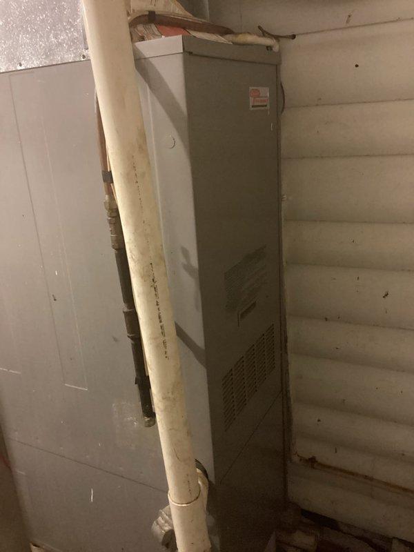 Responded to no-heat call for dual LP furnace system. Diagnosed dirty flame sensor on upstairs unit which was cleaned and heat exchanger inspected. Found failing blower motor on basement unit that required manual intervention to restart. Provided customer with replacement options for the basement furnace blower motor.