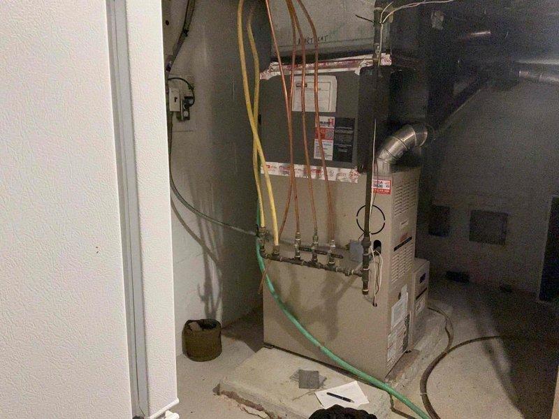 Responded to customer callback regarding filter sizing discrepancies for three furnaces (2 PMAC-12C, 1 PMAC-20C). Inspected all units, documented correct filter sizes, photographed equipment with proper part numbers labeled, and provided customer with this visual reference for future filter purchases.