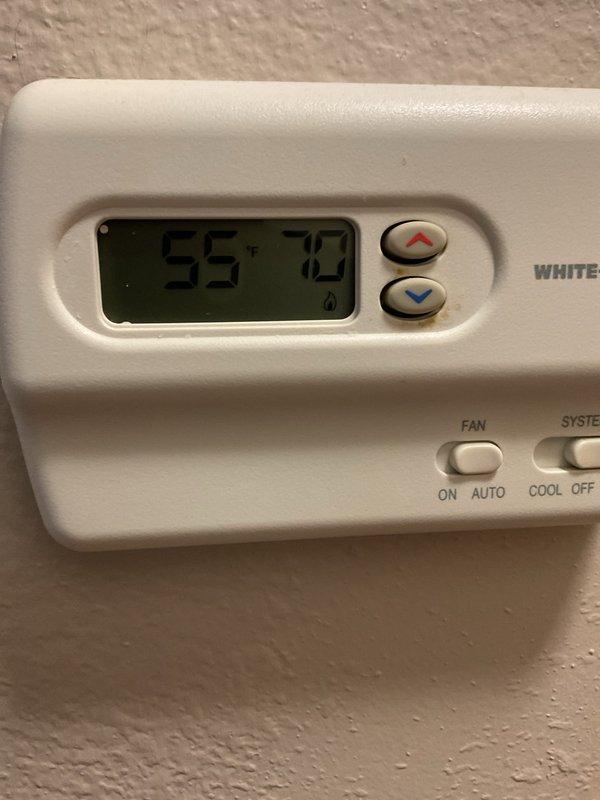 Found 27-year-old furnace with no heat due to cracked heat exchanger. Flame rollout safety switch was tripped. System was tagged out as unsafe to operate and red-tagged the gas valve with proper warning documentation. Customer informed that replacement is necessary as the current unit poses a carbon monoxide hazard.