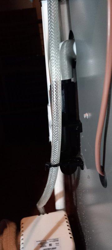 Responded to emergency call for water leaking into furnace from condensate system. Diagnosed issue as improperly installed condensate trap that wasn't secured to the furnace. Repaired by properly sealing the connection between the trap and threaded 90-degree fitting, then securely fastened the trap to the furnace to prevent future leakage.