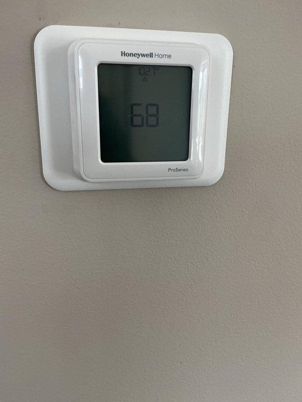 Successfully replaced customer-supplied thermostat (Honeywell Home ProSeries) to replace previous ecobee model. Identified need for 5-wire configuration for proper thermostat operation and recommended electrical work for new thermostat wire installation. Customer advised to schedule electrician for quote on necessary wiring modifications.