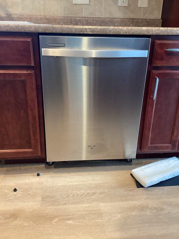 Diagnosed and repaired water leak originating from exterior hose bibb and its interior shut-off valve. Inspected dishwasher and toilet that were suspected of leaking but confirmed both systems were operating properly without issues. Completed full replacement of the compromised exterior hose bibb and interior shut-off valve to resolve the active leak.