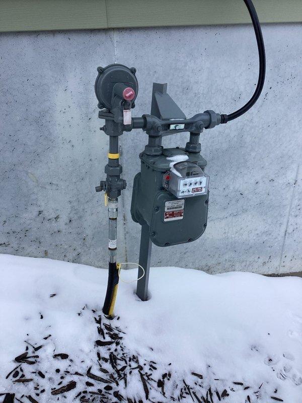 Responded to service call for interrupted gas service. Performed pressure test on gas lines with no leaks detected. Coordinated with utility company who restored gas service, verifying proper furnace operation after reconnection. Customer's heating system is now fully operational.