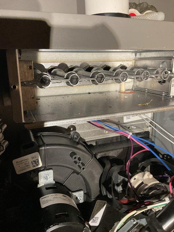 Performed annual furnace tune-up and safety inspection on 2-year-old natural gas unit. Completed heat exchanger inspection with no issues identified. Diagnostic testing showed proper system operation with readings within manufacturer specifications. Noted homeowner recently replaced MERV 16 filter.