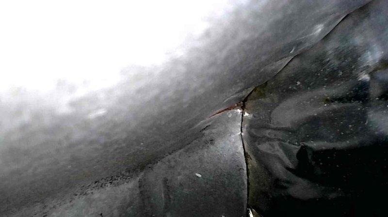 Responded to a no-heat service call for a 20-year-old HVAC system showing control board fault code (6 flashes) and blowing cold air. Diagnostic inspection revealed both a faulty control board and a significant crack in the heat exchanger, which was documented with photos and shown to the homeowner via live camera. Although the crack has not yet extended past the crimp, the situation was explained as a safety hazard. Homeowner elected to contact local contractors before proceeding with repairs.