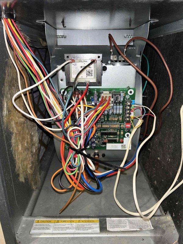 Performed routine maintenance on 10-year-old natural gas furnace including combustion analysis, heat exchanger inspection, and system cleaning. Identified elevated CO levels (79 ppm) during initial testing; cleaned flame sensor, heat exchanger, burners and orifices, resulting in improved CO readings (9 ppm). Verified proper operation of gas pressure, blower motor, pressure switch, and thermostat functionality with no immediate concerns identified.