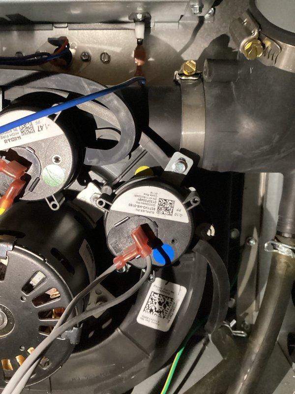 Responded to a no-heat call where furnace was repeatedly entering standby mode requiring manual reset. Diagnosed error codes indicating "flame present when shouldn't be." Replaced control board and switches to resolve the recurring issue that had persisted since our previous service visit one week prior.