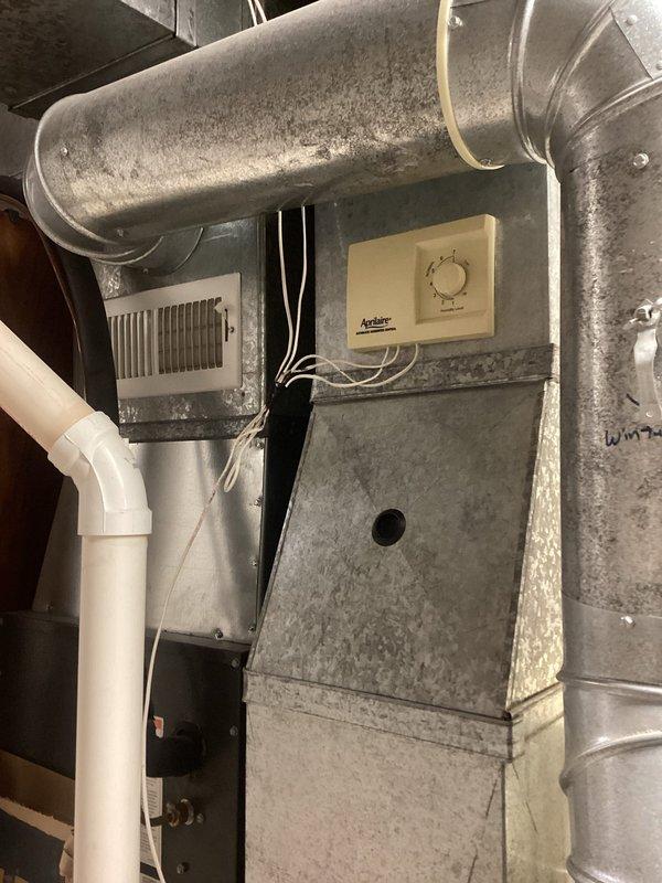 Responded to a service call regarding humidistat issues. Installed new humidistat and tested system operation which functioned properly initially. After multiple test cycles, identified faulty transformer preventing humidifier operation. Provided customer with repair options including transformer replacement or complete humidifier upgrade, and sent detailed estimates via email per customer request.
