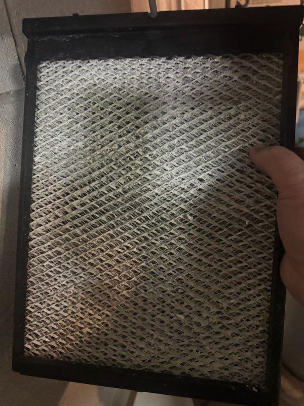 Conducted diagnostic inspection on 3-zone ductwork system following customer report of loud noise. Identified failed zone head (Zone 2) and replaced defective component. Also performed scheduled maintenance including replacement of Aprilaire 600 humidifier filter pad and complete system inspection on 10-year-old furnace.