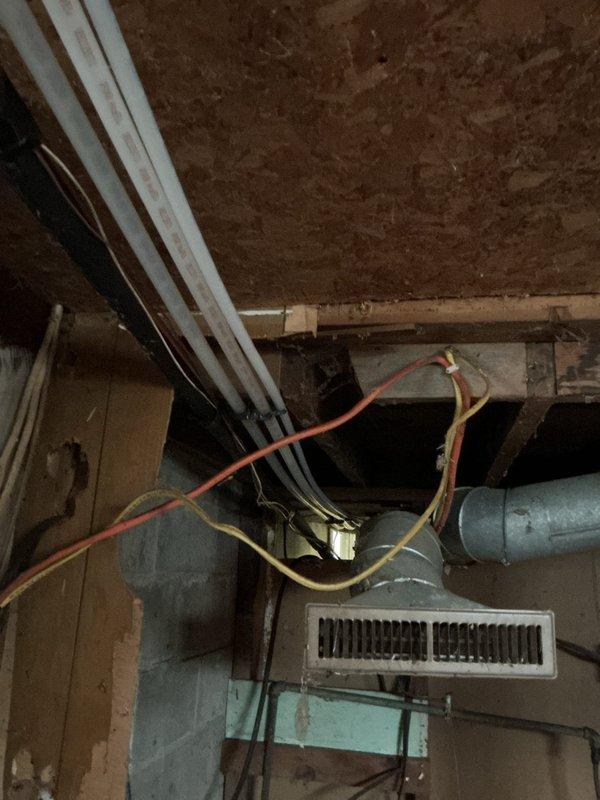 Responded to service call regarding exterior faucet installation and washing machine connection. Located and opened shut-off valve to restore water supply to washing machine. Completed installation of outdoor bibb/faucet including necessary piping connections to integrate with existing plumbing system.