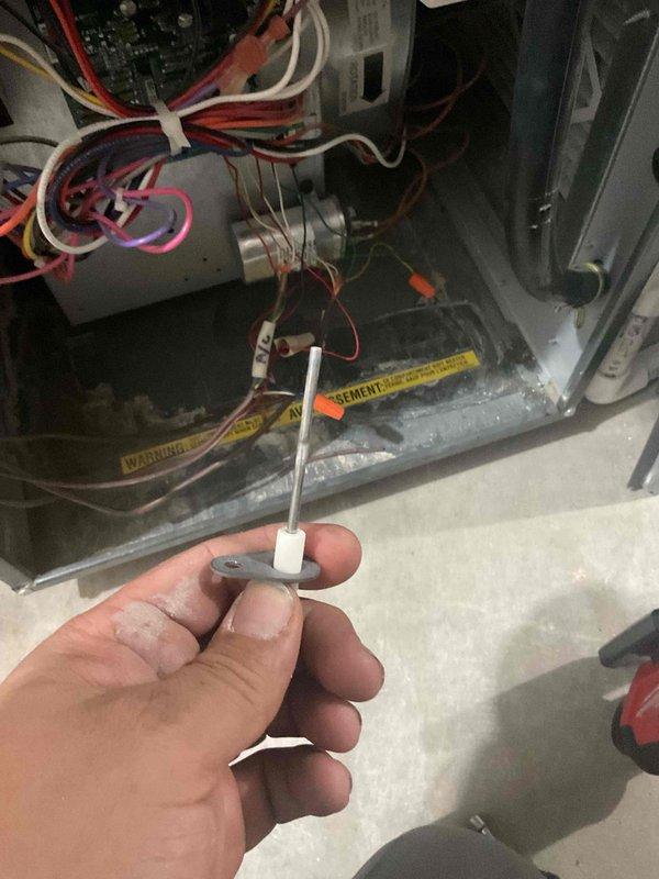 Performed routine seasonal maintenance on 5-year-old Daiken furnace per Agreement service. Inspected ignitor components, electrical connections, and ductwork with no operational issues found. All systems functioning correctly for new Family Rewards member before their departure to Florida.