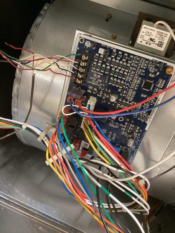 Diagnosed and repaired whole home humidifier that was not operating due to disconnected wiring. Performed complete system check including water supply line, control wiring, and electrical connections. Successfully restored normal operation by reconnecting loose wires and cycling the humidifier to verify proper functionality.